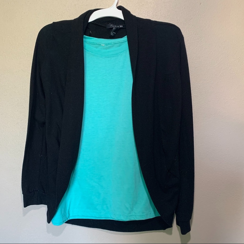 Forever 21 Black Cardigan